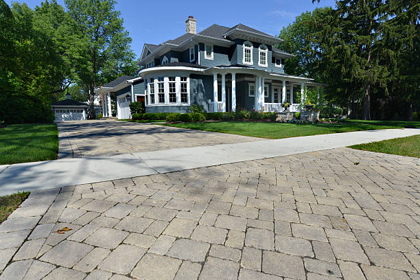 Permeable Paver Driveway in Tioga, ND